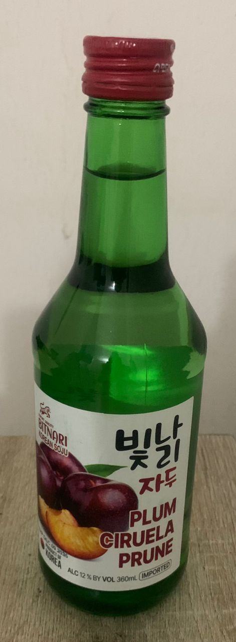 Plum Soju bottle